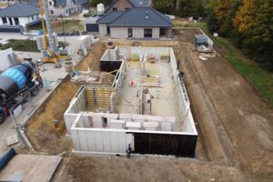 Beginn Neubau eines Reihenhauses in Erkelenz